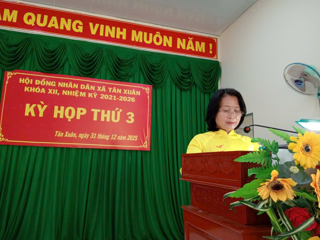 Kỳ họp thứ ba Hội đồng nhân dân xã Tân Xuân khóa XII, Nhiệm kỳ 2021 – 2026
