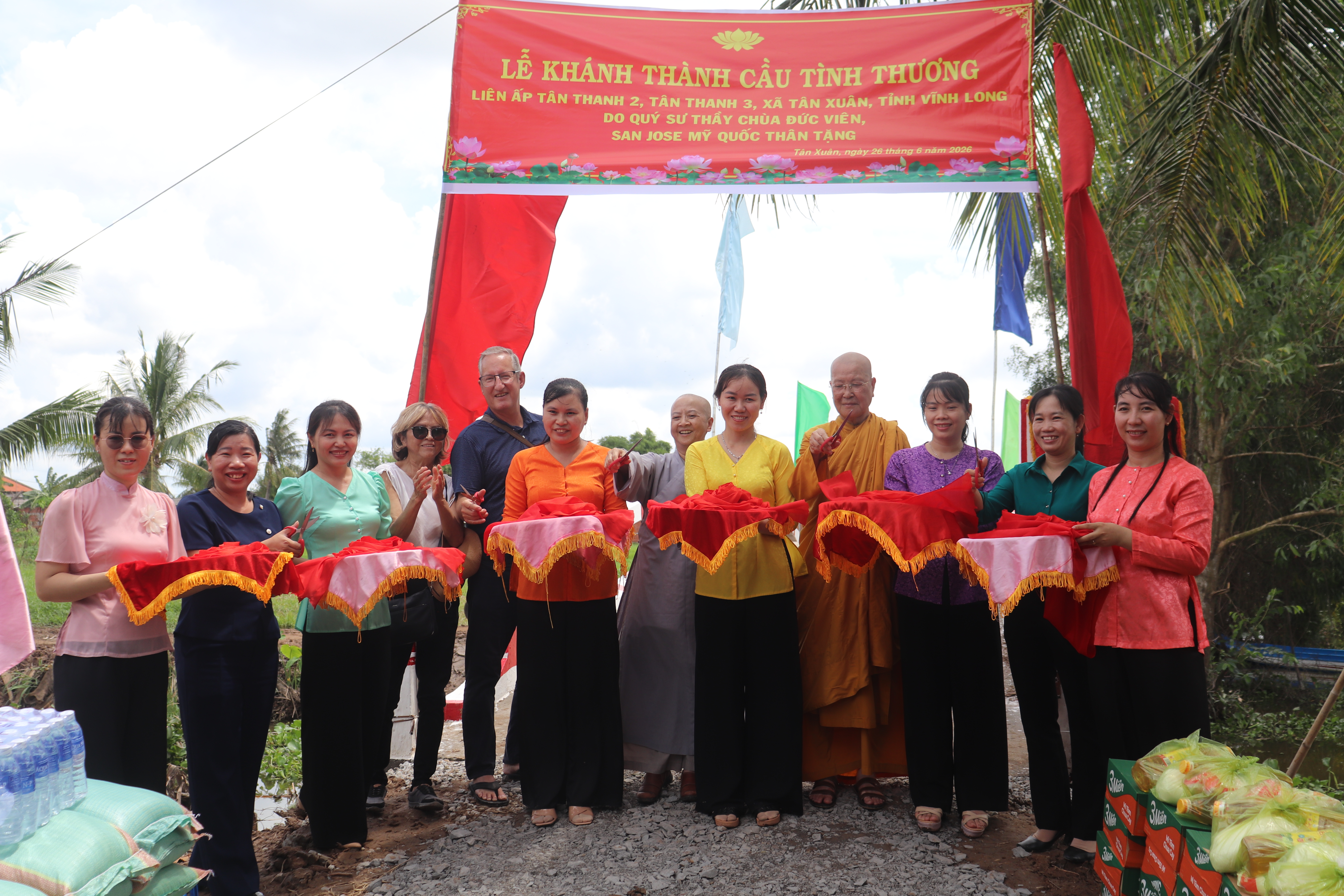 Khánh thành cầu Nối Yêu Thương tại liên ấp Tân Thanh 2 – Tân Thanh 3