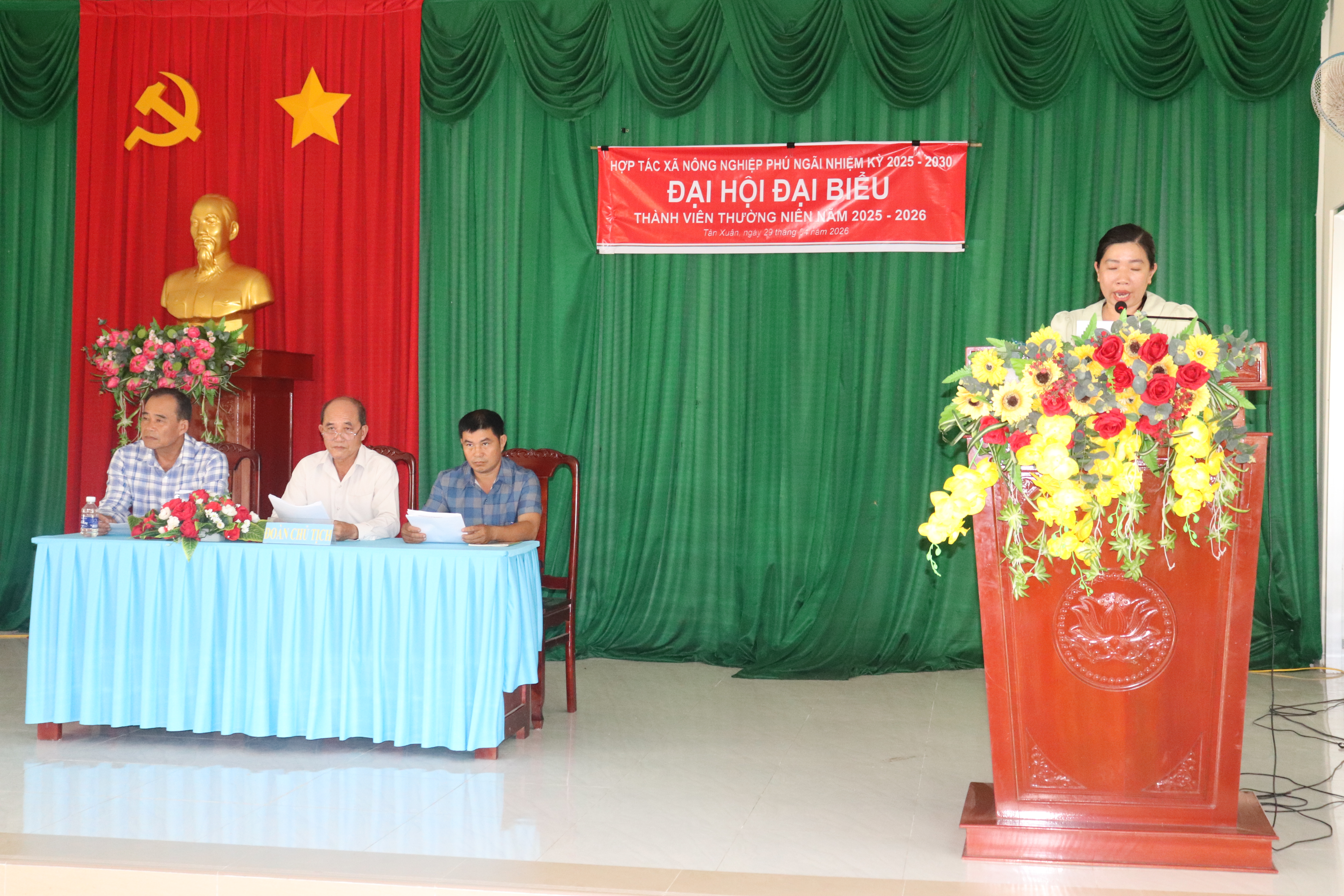 Đại hội thường niên hợp tác xã nông nghiệp Phú Ngãi năm 2026