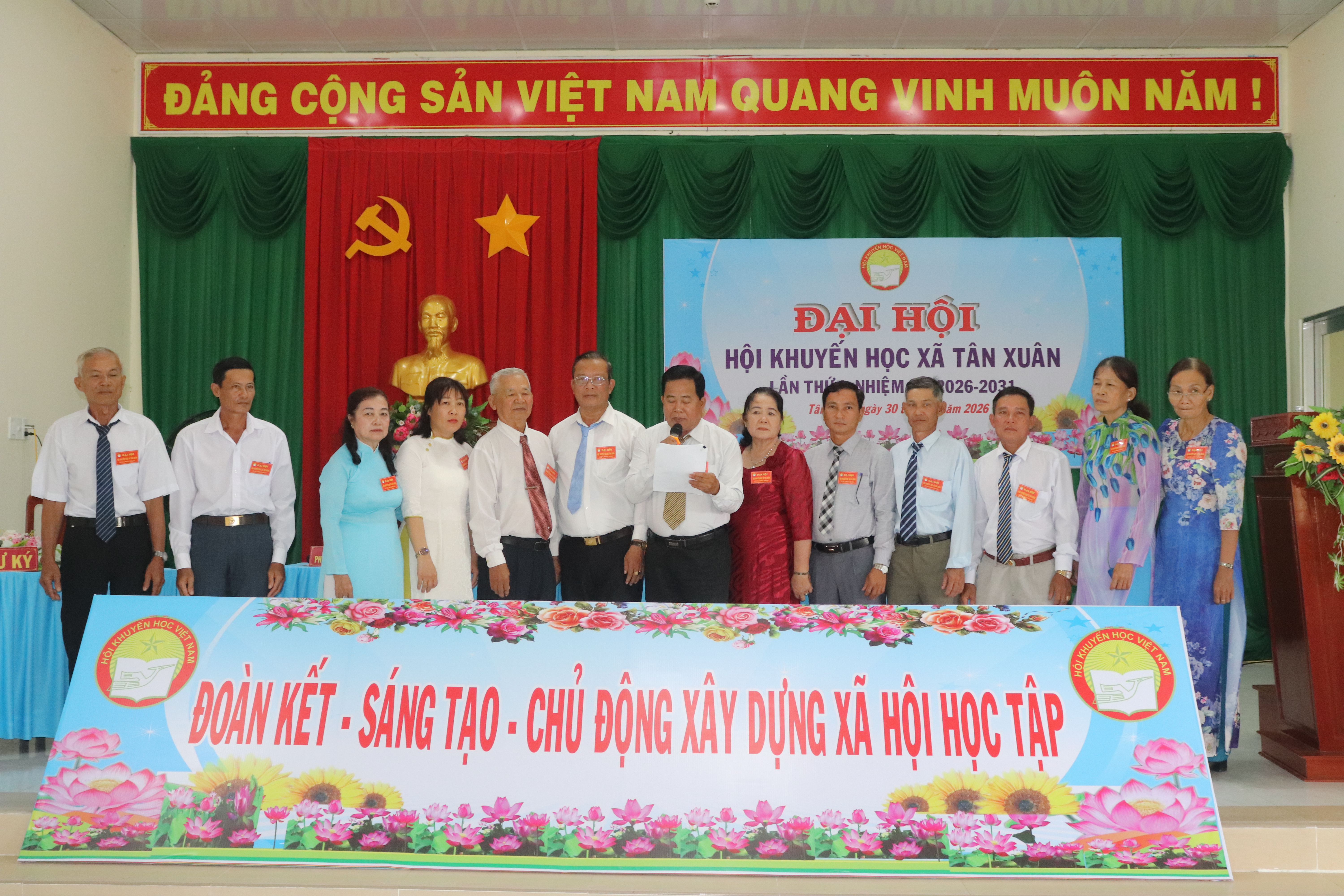 ĐẠI HỘI HỘI KHUYẾN HỌC XÃ TÂN XUÂN LẦN THỨ I, NHIỆM KỲ 2026 - 2031 THÀNH CÔNG TỐT ĐẸP