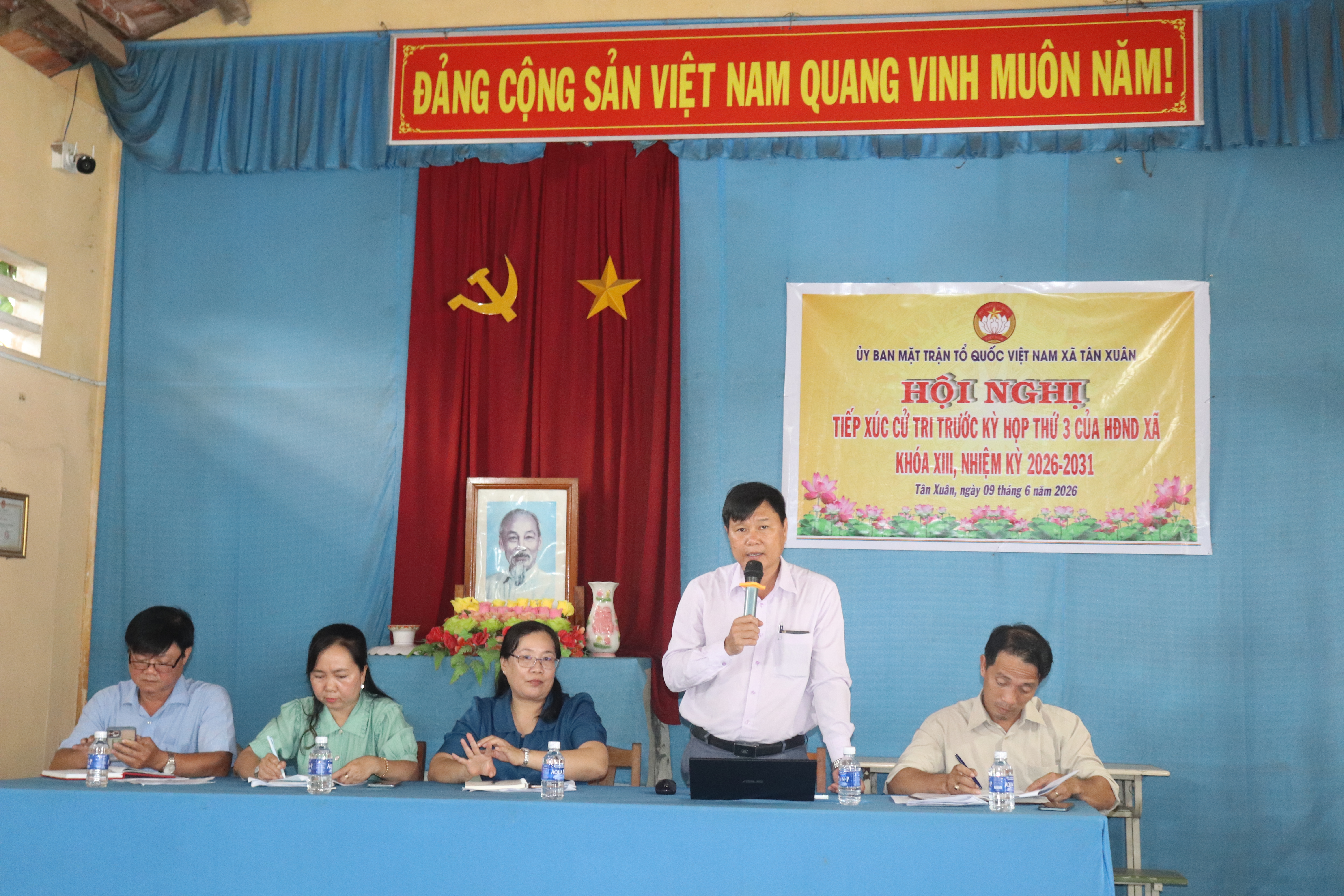ĐẠI BIỂU HĐND XÃ TÂN XUÂN KHÓA XIII, NHIỆM KỲ 2026-2031 TIẾP XÚC CỬ TRI TRƯỚC KỲ HỌP THỨ 3